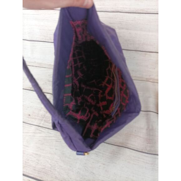 Marc by Marc Jacobs Purple Nylon Sling Hobo Crossbody Bag Workwear w/ Strap - Picture 5 of 7